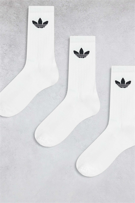 Набор из 3 пар носков с клеверным узором — белые артикул 127913832