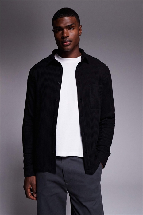 Рубашка с фактурной текстурой артикул 150326812