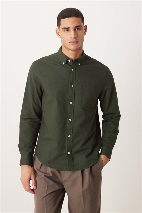 Рубашка оксфорд классического кроя артикул 149079660