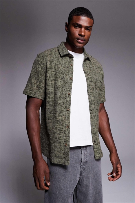 Рубашка из жаккарда прямого кроя артикул 150326705