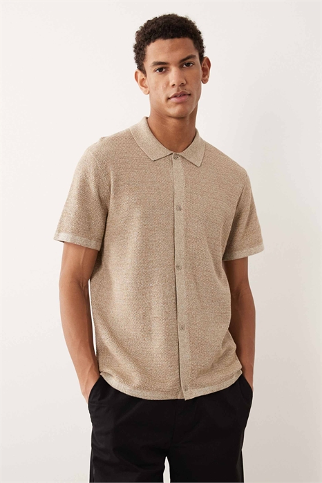 Трикотажная рубашка с короткими рукавами артикул 153909342