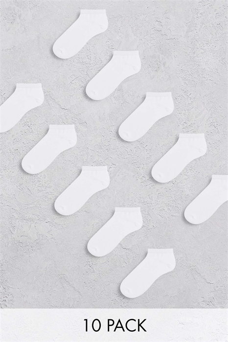 10 пар носков белого цвета артикул 119304084