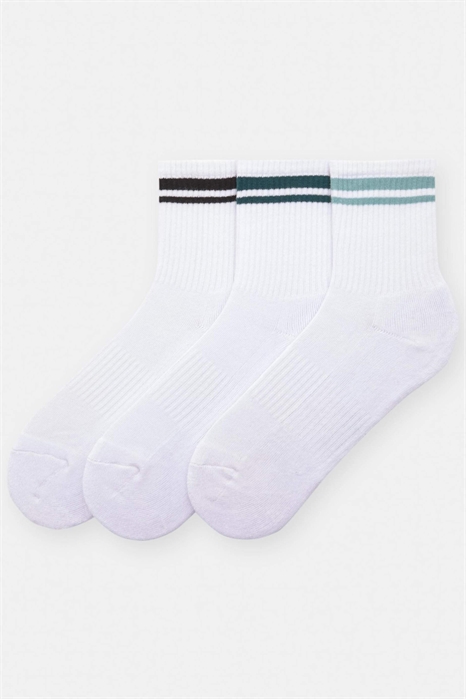 Набор из 3 пар полосатых носков артикул 155128545
