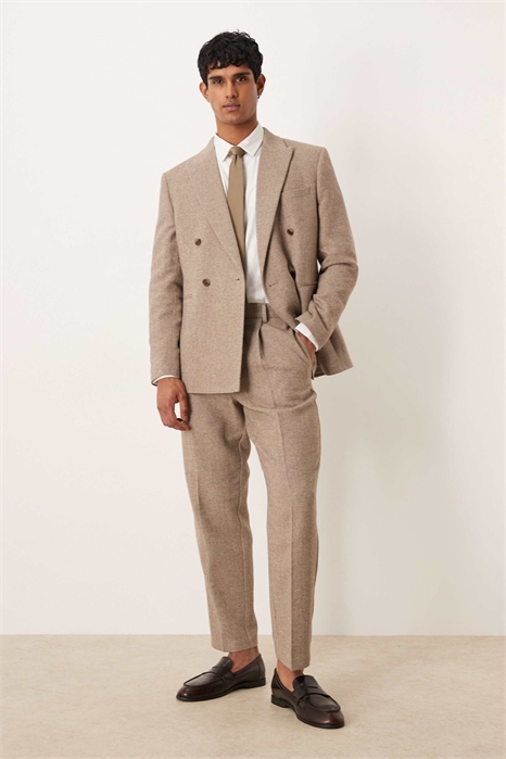 Брюки свободного кроя с зауженными штанинами артикул 150742738