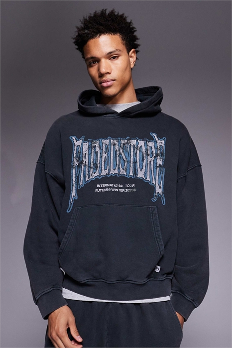 Толстовка с надписью «Blackletter» co-ord артикул 151306501