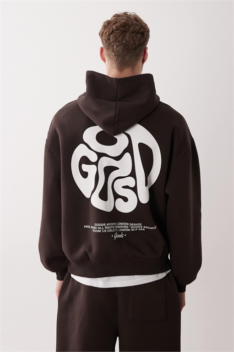 Худи свободного кроя с принтом в виде пузырьков co-ord артикул 155469799