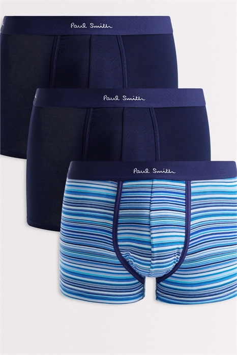 Комплект из 3 плавок с синей резинкой артикул 154213249