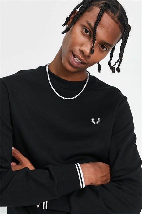 Свитшот с круглым вырезом артикул 121529204