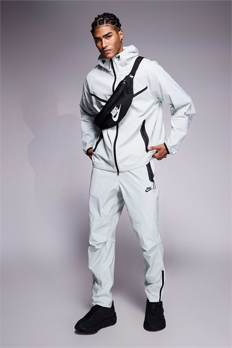 Джоггеры из технической ткани артикул 147143652