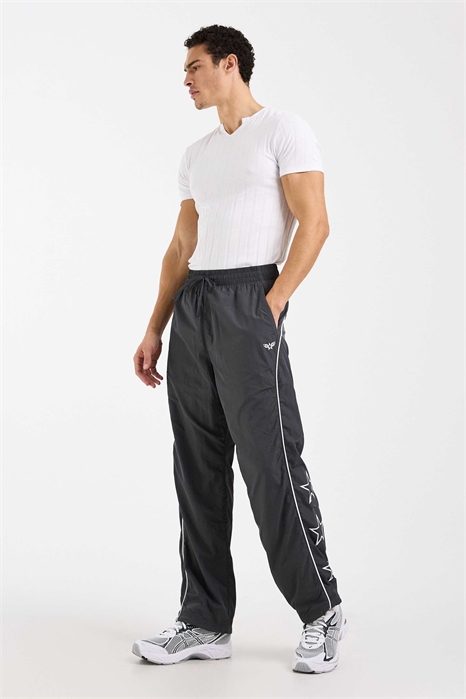 Широкие спортивные штаны с контрастной окантовкой артикул 155154656
