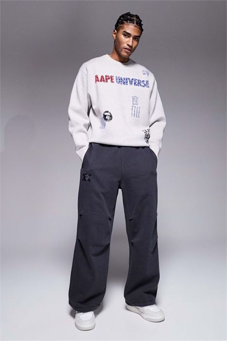 Джоггеры Aape by A Bathing Ape x Erased из плотного джерси свободного кроя артикул 150390442