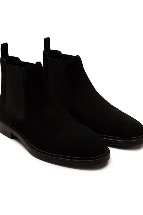 Черные замшевые ботинки-челси без застежки от Torrance артикул 153336702