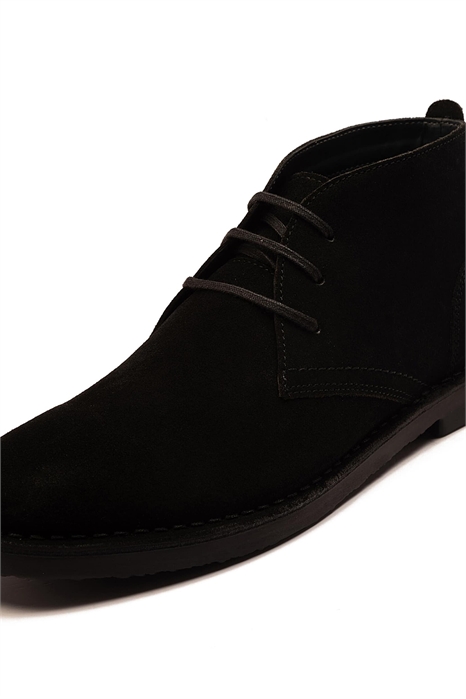 «SAHARA» — замшевые кожаные ботинки-чукки на шнурках для повседневной носки артикул 148271574