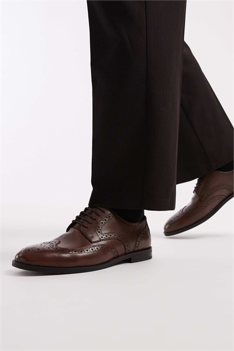 Туфли-броги на шнурках артикул 151479587