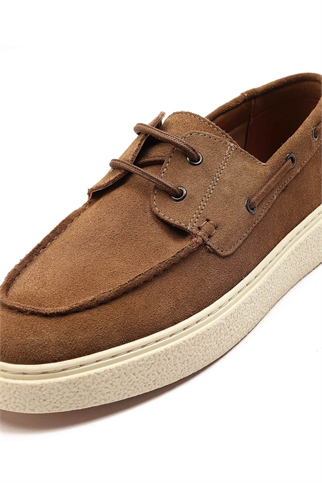 Мужские замшевые ботинки-лодочки «DALY» на шнурках артикул 148271383