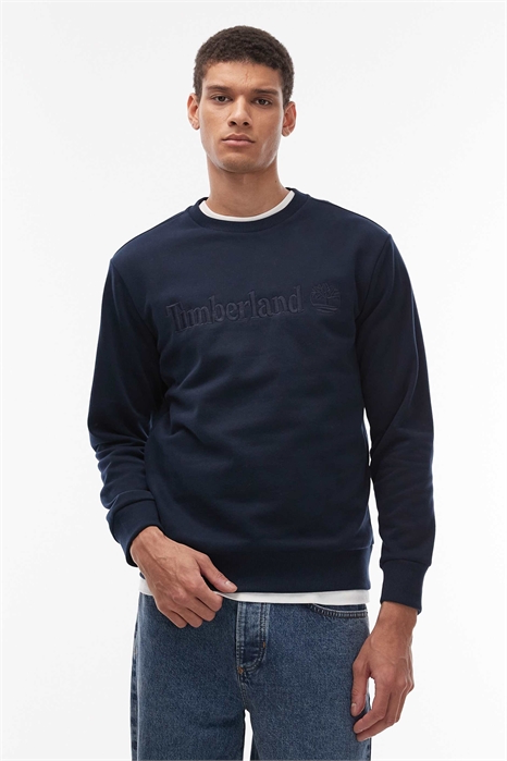 Свитшот с вышитым логотипом на груди от Hampthon артикул 148892013