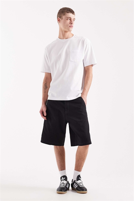 Шорты плотника из промытого канваса цвета «утка» артикул 155950314