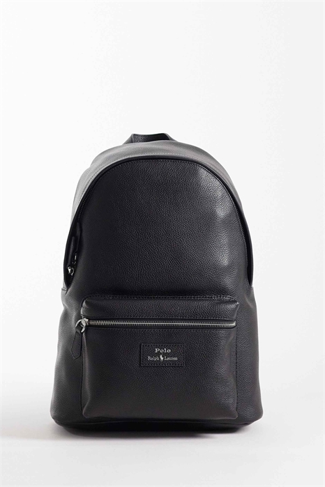 Большой рюкзак из кожи с фактурой «галька» артикул 154151655