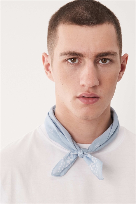 Хлопковая бандана с узором «пейсли» и в клетку артикул 154310851