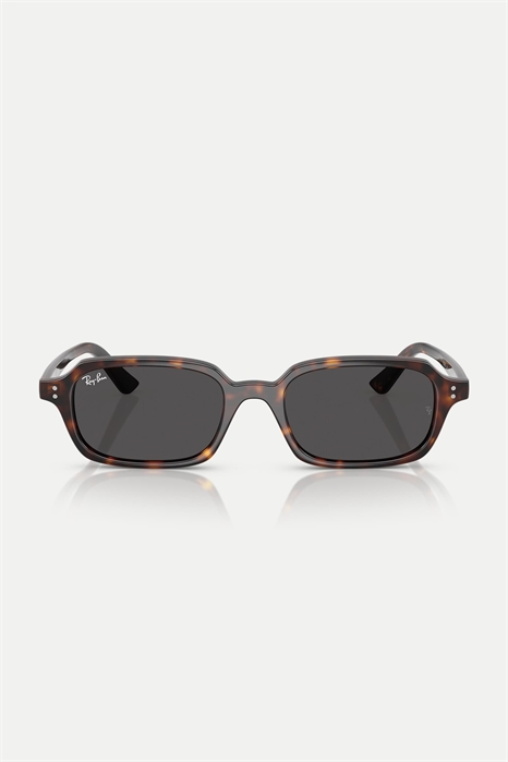 Солнцезащитные очки Zuri прямоугольной формы с серыми стеклами артикул 144262545