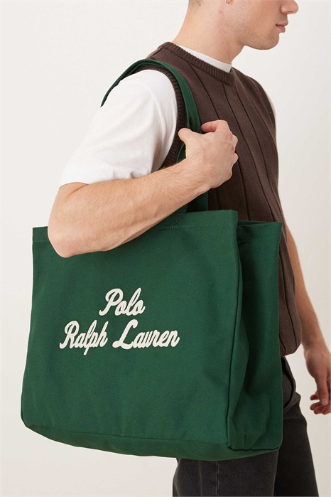 Сумка-тоут из плотной ткани с логотипом в виде надписи артикул 148256590