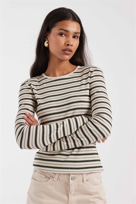 Очень мягкая облегающая кофта с длинными рукавами и ребристой отделкой артикул 154340421