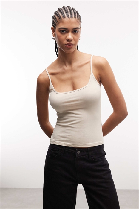 Топ с бретелями и круглым вырезом от Ebba артикул 155704349