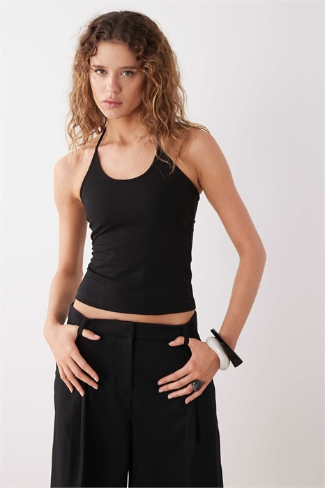 Топ-жилет с вырезом «лопатка» артикул 155696982