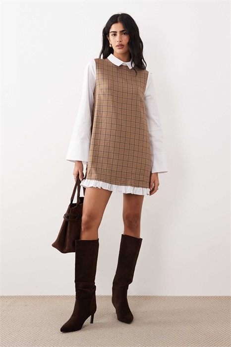 Мини-платье-рубашка артикул 155053692