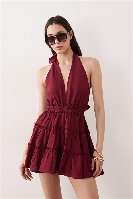 Мини-платье Esmee Halter для пляжа артикул 152349070