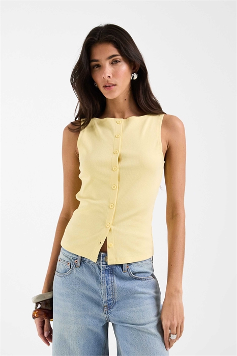 Топ с пуговицами и лодочным вырезом артикул 152151708