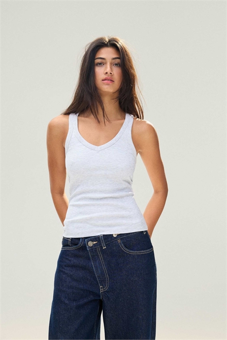 Топ-жилет с ребристой вязкой артикул 155721241