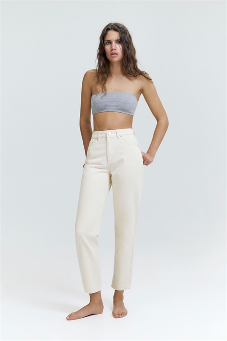 Джинсы с высокой талией и кроем «mom fit» артикул 155690378