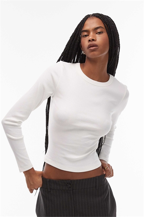 Толстовка с круглым вырезом и длинными рукавами артикул 150698367