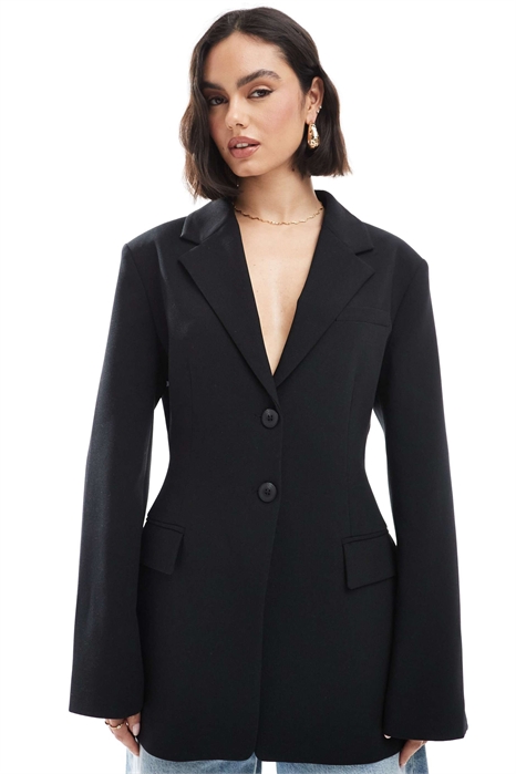 Блейзер с зауженной талией артикул 144216329