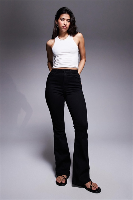 Джинсы Hourglass с эффектом утяжки, растягивающиеся и подчеркивающие фигуру, с расклешенными брючинами артикул 140662962