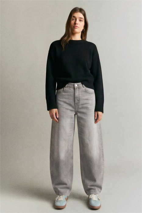 Джинсы-ботинки с высокой талией артикул 155688836