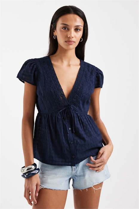 Топ-бабидол в стиле бохо с вышивкой артикул 155650477