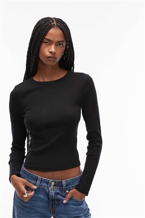 Толстовка с круглым вырезом и длинными рукавами артикул 150698362