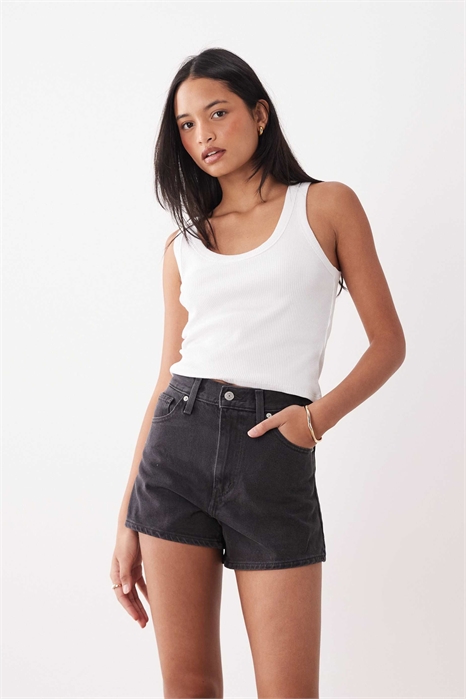 Шорты с высокой талией в стиле «мам» артикул 115014206