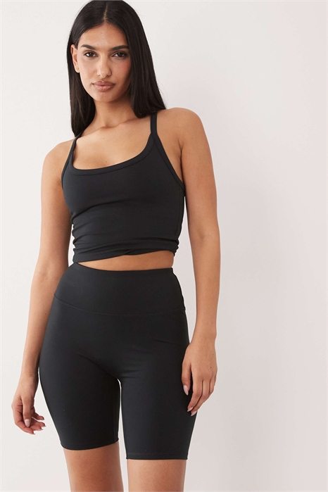 Леггинсы-шорты с высокой талией и мягкой поверхностью «Hourglass Icon», длина штанин — 20 см артикул 151779087