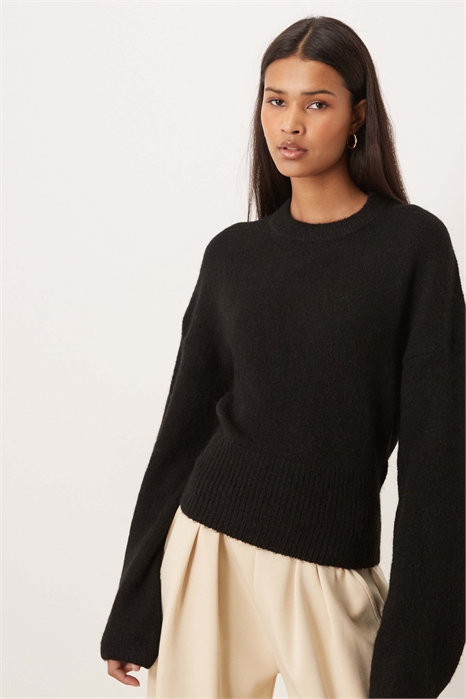 Свитер с широкими рукавами из трикотажа артикул 154328455