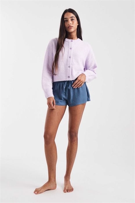 Короткие фланелевые шорты в стиле «гёрлфренд» артикул 153725190