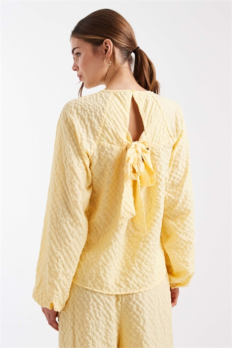 Топ с длинными рукавами и текстурированной спинкой co-ord артикул 153813065