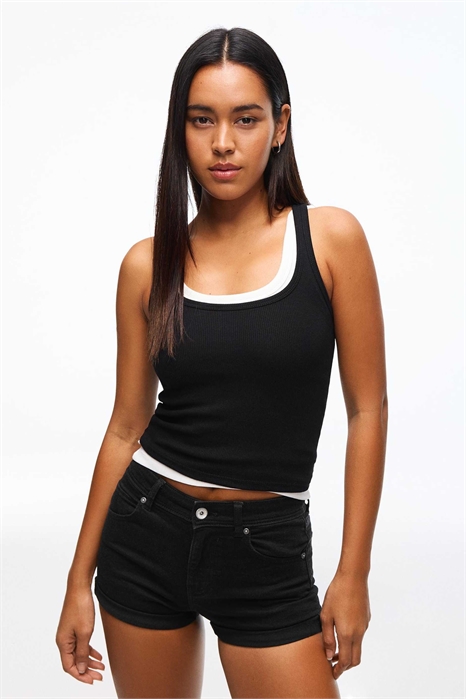 Шорты из денима с отворотами артикул 155540180