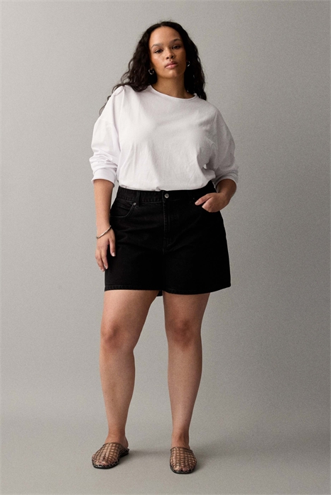 ASOS DESIGN: джинсовые шорты-папаши для полных артикул 153818049