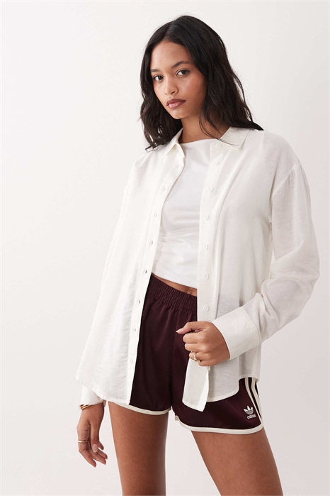 Рубашка из хлопчатобумажной ткани с крупным рисунком артикул 152232112