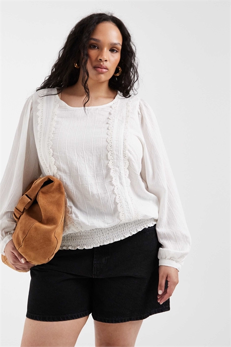 Блузка с рюшами артикул 153716159