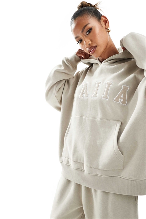 Худи оверсайз с логотипом из смесовой ткани с хлопком co-ord артикул 150664968