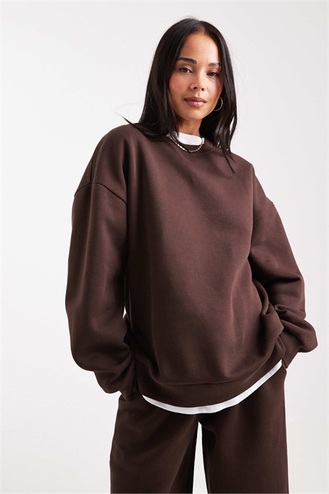 Свитшот с высоким воротником и объемным кроем артикул 147018364